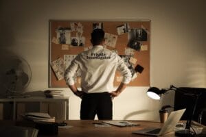 Ilustrasi detektif swasta sedang menyusun strategi untuk penyelidikan. (Freepik)